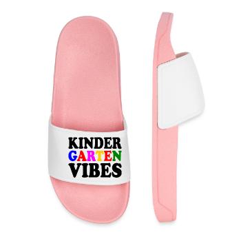kindergarten vibes - Women’s Pool Sliders - light pink - Front