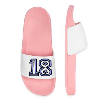 18. 18 ANS. 18e ANNIVERSAIRE. ANNIVERSAIRE 18 ANS. - Claquettes Femme - rose clair - Devant