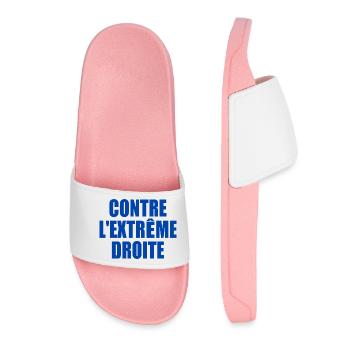 Against the far right - Women’s Pool Sliders - light pink - Front