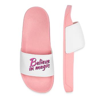 Believe in magic - Women’s Pool Sliders - light pink - Front