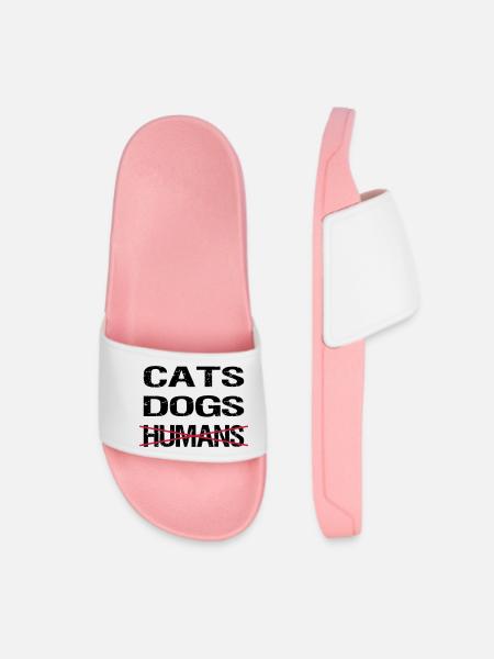 CATS DOGS HUMANS - Frauen Badelatschen - Hellrosa