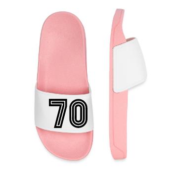 70. 70 ANS. 70e ANNIVERSAIRE. ANNIVERSAIRE 70 ANS. - Claquettes Femme - rose clair - Devant