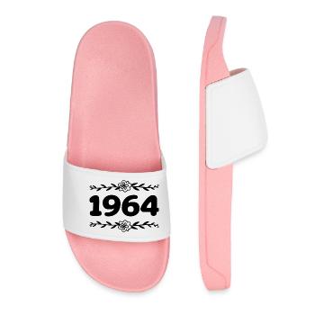 1964 Millésime 1964 Rétro 1964 Anniversaire 1964 - Claquettes Femme - rose clair - Devant