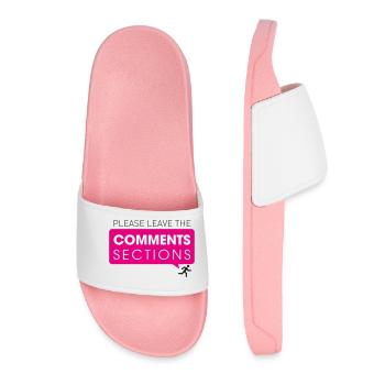 Please Leave The Comments Section - Frauen Badelatschen - Hellrosa - Vorne