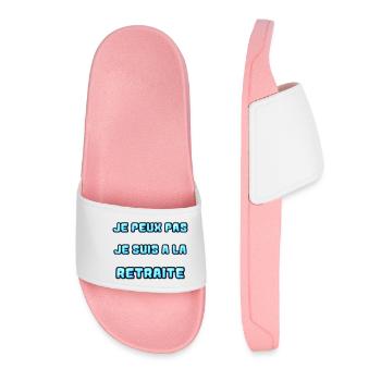 RETRAITE. RETRAITE. RETRAITEE. RETRAITE - Claquettes Femme - rose clair - Devant