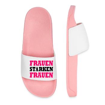 frauen stärken frauen - Frauen Badelatschen - Hellrosa - Vorne