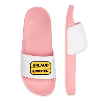 Work -> Vacation - Women’s Pool Sliders - light pink - Front