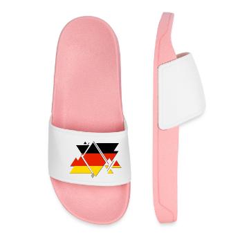 Deutschland Germany Flagge Flag - Women’s Pool Sliders - light pink - Front
