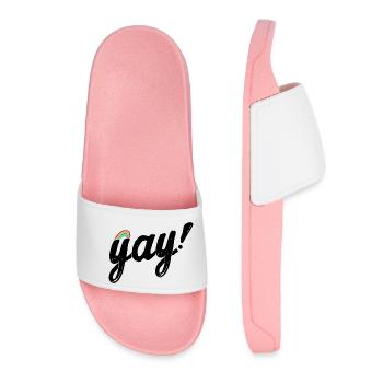 Yay Gay - Claquettes Femme - rose clair - Devant
