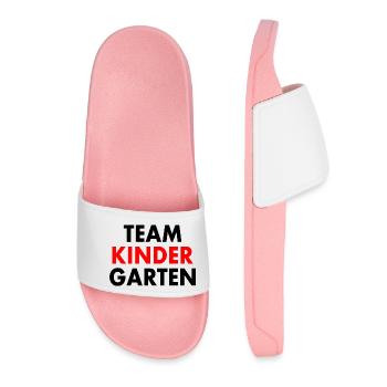 Team kindergarten - Frauen Badelatschen - Hellrosa - Vorne