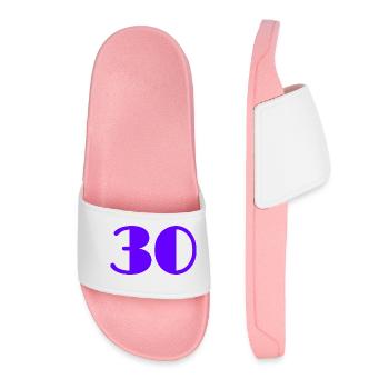 30 YEARS. 30. 30th ANNIVERSARY. 30 YEARS ANNIVERSARY - Women’s Pool Sliders - light pink - Front