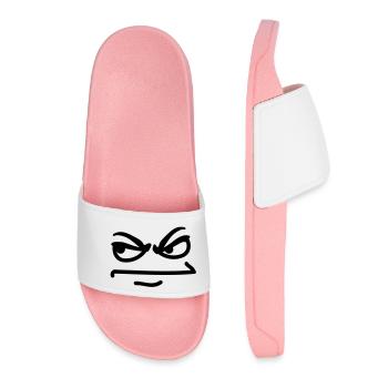 angry_face - Women’s Pool Sliders - light pink - Front