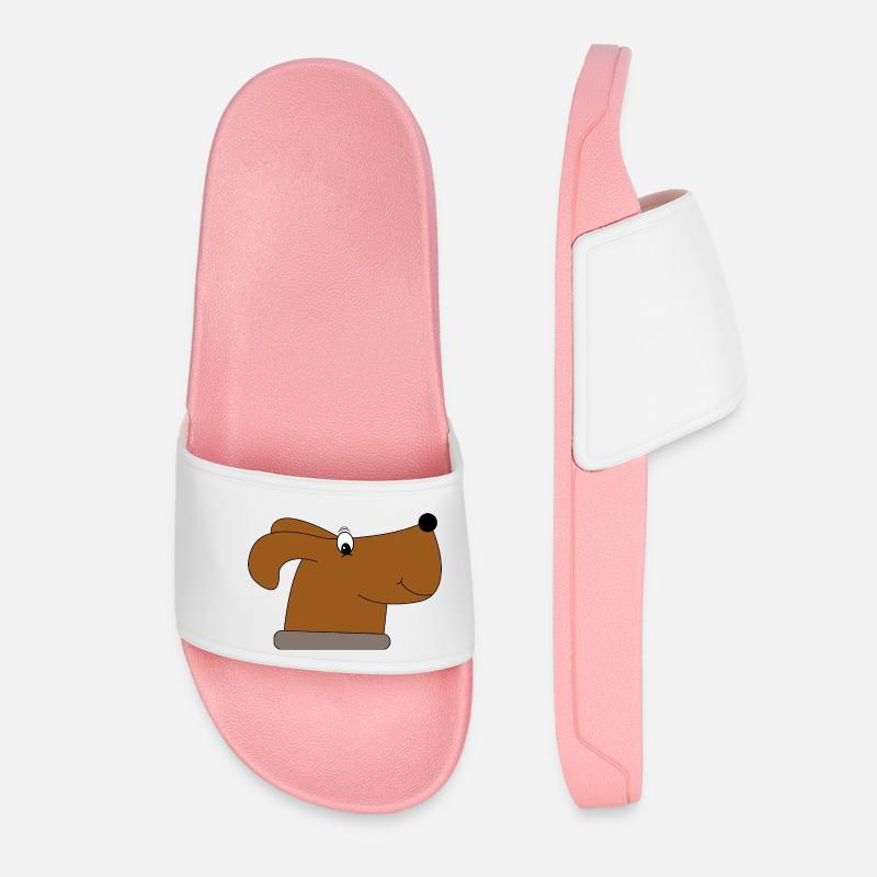 Hund - Frauen Badelatschen - Hellrosa
