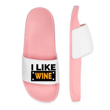 Wine - Women’s Pool Sliders - light pink - Front