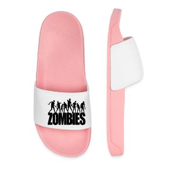 Scary Walking Zombies Horreur Halloween Costume - Claquettes Femme - rose clair - Devant
