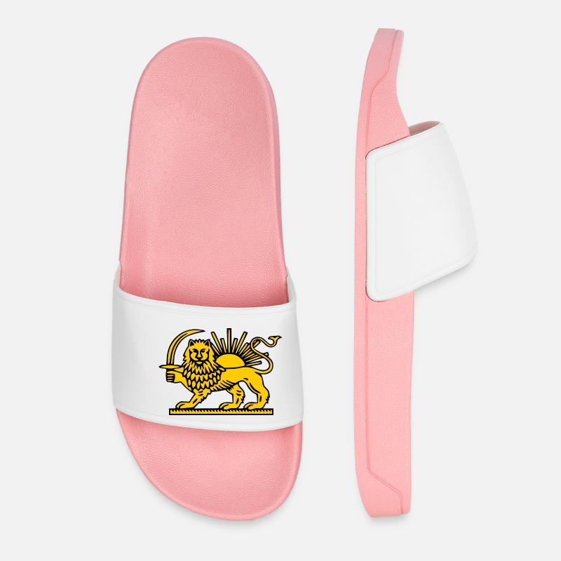 Iran lion - Women’s Pool Sliders - light pink