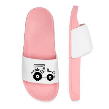 tractor - Women’s Pool Sliders - light pink - Front