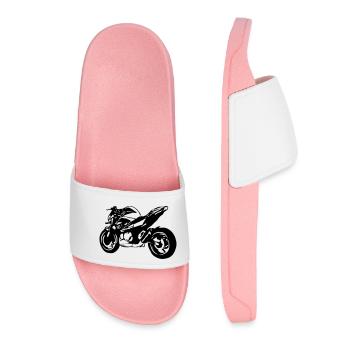 Vélo nu de la moto - Claquettes Femme - rose clair - Devant
