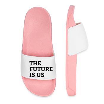 The Future Is Us - Save the climate gift - Women’s Pool Sliders - light pink - Front