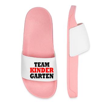 Team kindergarten - Frauen Badelatschen - Hellrosa - Vorne