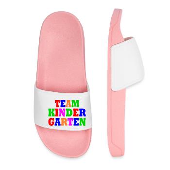 Team kindergarten - Frauen Badelatschen - Hellrosa - Vorne