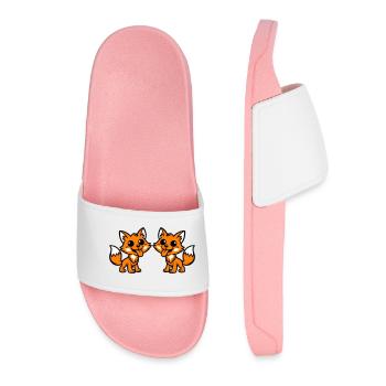 Fox Couple - Women’s Pool Sliders - light pink - Front