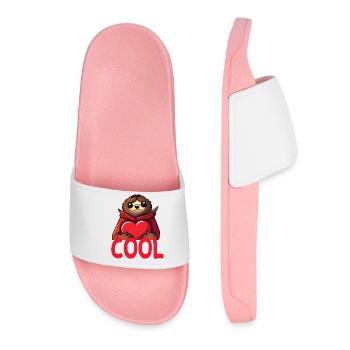 cooles Faultier - Cool sloth - Frauen Badelatschen - Hellrosa - Vorne