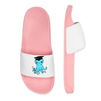 Octopus High School Graduation Passed College - Women’s Pool Sliders - light pink - Front