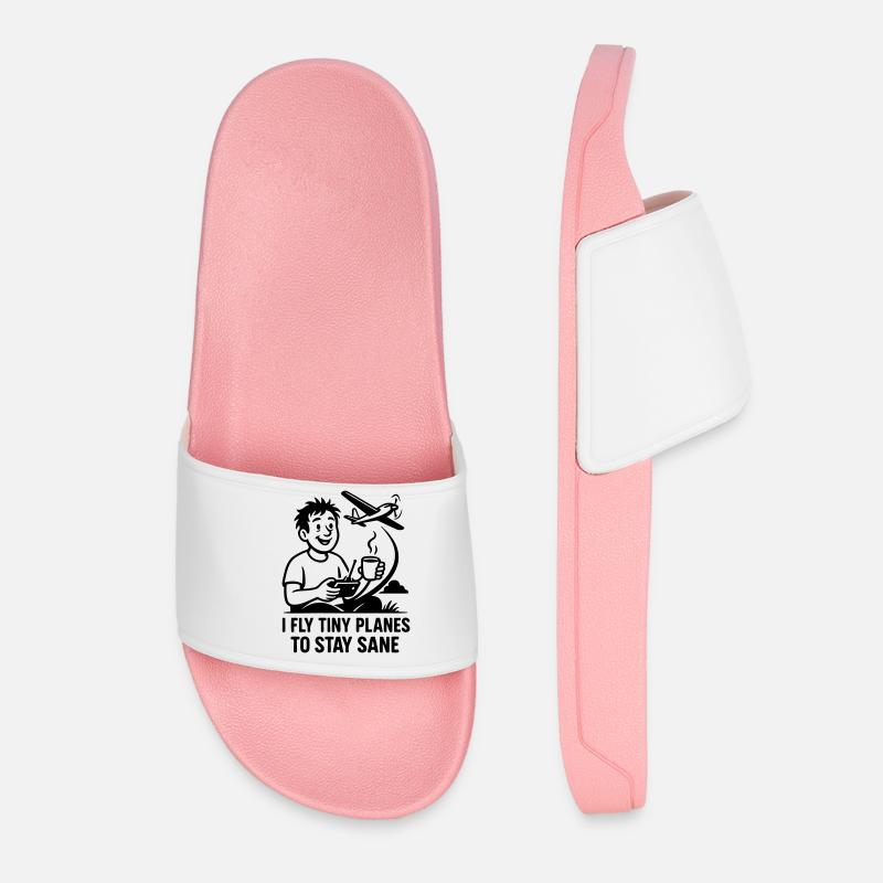 0006 stay sane - Women’s Pool Sliders - light pink