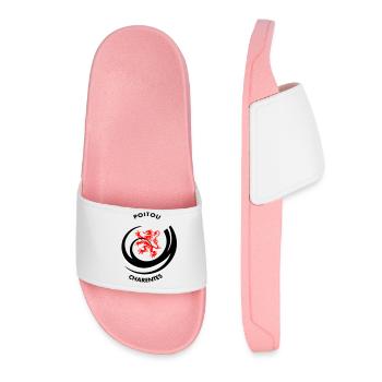 Emblème Poitou Charentes - Claquettes Femme - rose clair - Devant