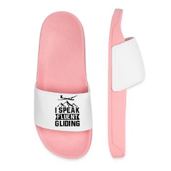 Pilote de planeur | Cadeaux pour planeurs de sports aériens - Claquettes Femme - rose clair - Devant
