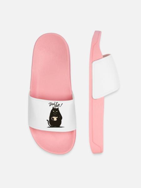 Mr Catnip - Don't talk! - Frauen Badelatschen - Hellrosa