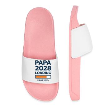 Papa 2028 lädt - Frauen Badelatschen - Hellrosa - Vorne