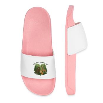 Protect Their Home - Women’s Pool Sliders - light pink - Front