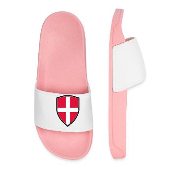 Denmark coat of arms - Women’s Pool Sliders - light pink - Front