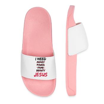 J'ai besoin de Jésus - Claquettes Femme - rose clair - Devant