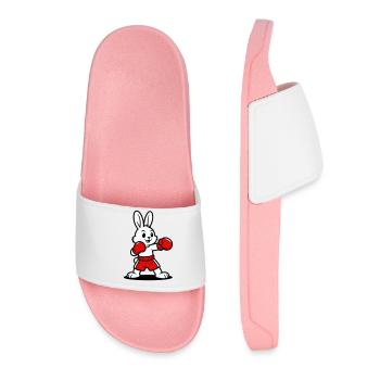 hare boxing - Women’s Pool Sliders - light pink - Front