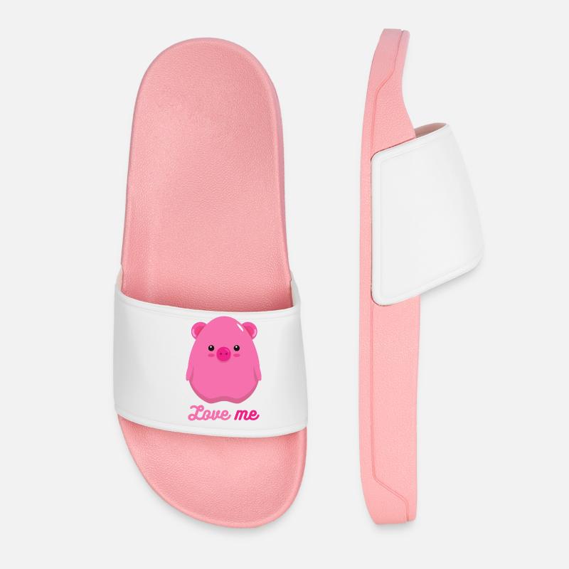 pig - Women’s Pool Sliders - light pink
