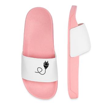 noir connectez le câble de connexion - Claquettes Femme - rose clair - Devant