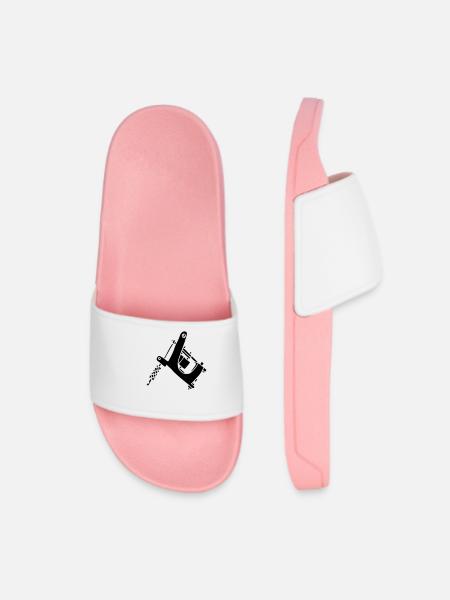 Tattoomaschine Tattoo Machine Ink Outlaw Pain Fear - Women’s Pool Sliders - light pink