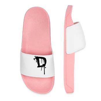 D Graffiti drops Farbklex blood spray - Women’s Pool Sliders - light pink - Front