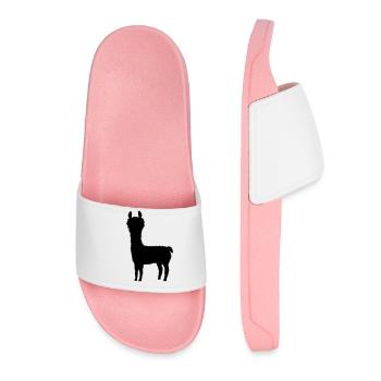 Cool silhouette alpaca - Women’s Pool Sliders - light pink - Front