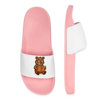 Bande dessinée ours - Claquettes Femme - rose clair - Devant