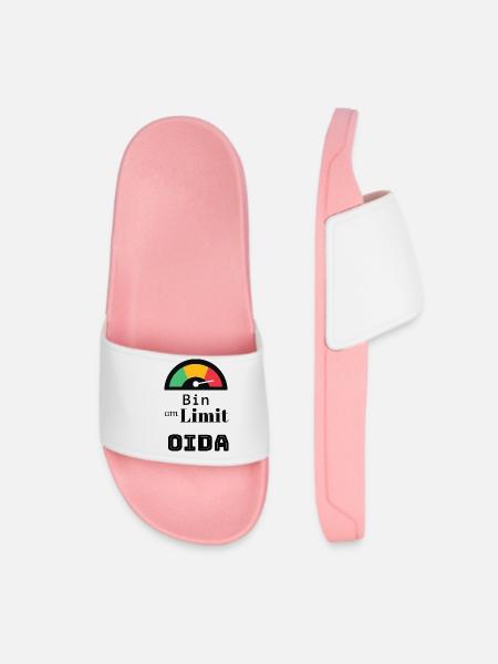 Spruch: bin am Limit oida - Frauen Badelatschen - Hellrosa