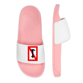 Anchor ban - anchor ship captain sailing boat - Women’s Pool Sliders - light pink - Front