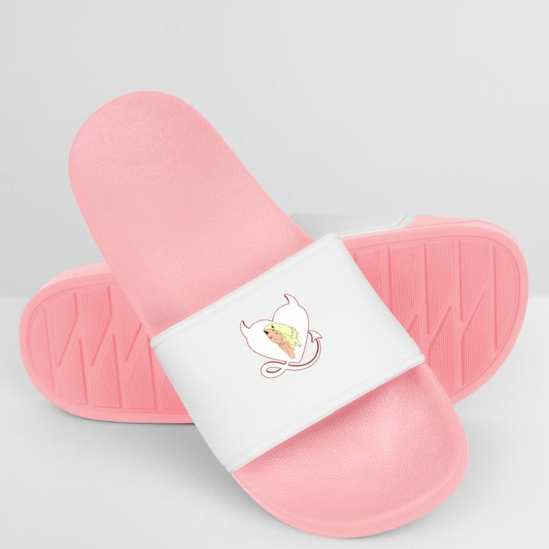Devil with devil's heart Devil devil's female Women’s Pool Sliders