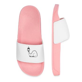 Dragon Fable animal sunglasses design cool comic - Women’s Pool Sliders - light pink - Front