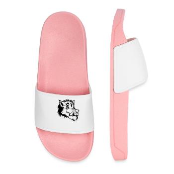Wild boar head funny - Women’s Pool Sliders - light pink - Front