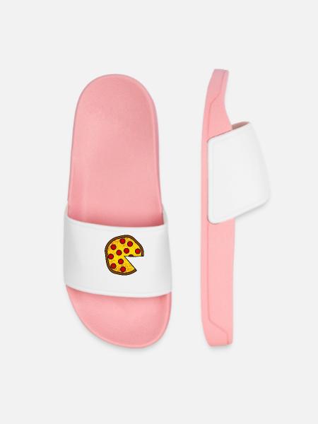 Pizza Vater Sohn Papa Tochter Partnerlook Teil 1 - Frauen Badelatschen - Hellrosa