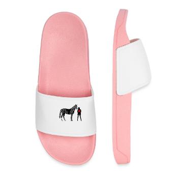 Pferd - Frauen Badelatschen - Hellrosa - Vorne